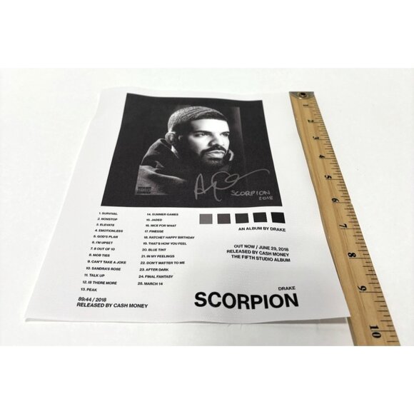 Drake Scorpion Album Cover Poster Print Canvas Wall Art Hip Hop Rap Music Decor - Picture 3 of 4